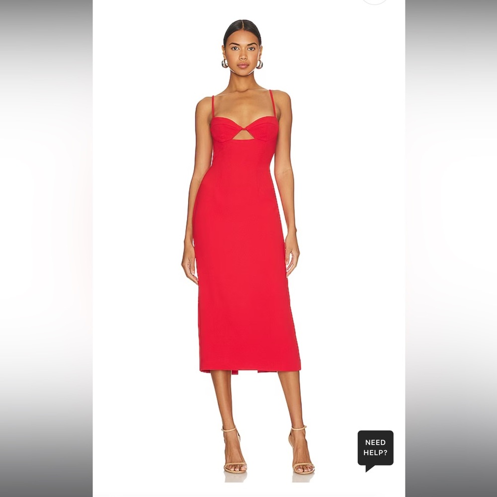 REVOLVE Vienna Midi Dress in Flame Orange
Bardot